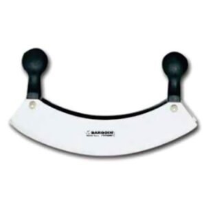 2-BLADES MINCING KNIFE L30CM BLACK HANDLES