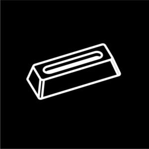 24 SMALL INGOTS W/CAVITY 10X4X2,5CM 60X40CM FLEXIPAN