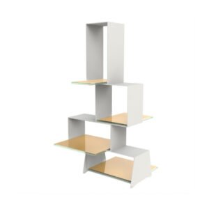 3 TIER TEA STAND WITH 3 PLATTERS MATTE GOLD L22XW19XH39.5CM MGS