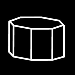 40 OCTAGONS 4,3X4X2,6CM 60X40CM FLEXIPAN