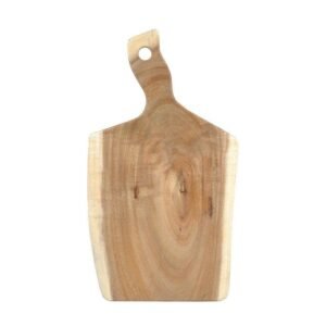 SERVING BOARD WITH HANDLE RECTANGULAR ACACIA