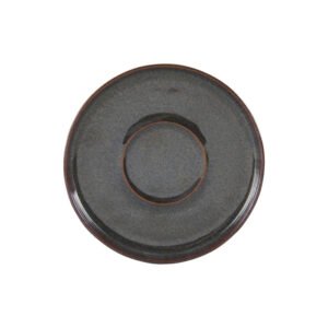 AMBER SAUCER 14CM STONEWARE ACCOLADE