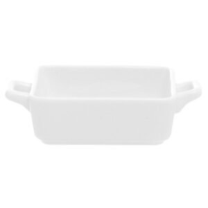 Appetiser glass square white porcelain 7 cm Playtime Pro.mundi