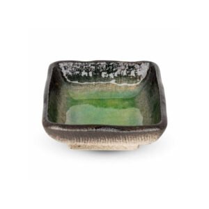ARIAKE SQUARE DISH 6 CL GREEN L7XW7XH2.5CM KORIN