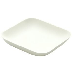 BAGASTRO SQUARE PLATE PACK OF 40 SUGAR CANE/WOOD PULP L8 X W8 X H1.5CM