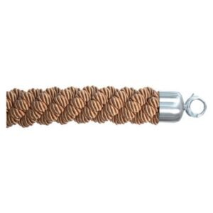 BARRIER ROPE 150CM CLASSIC TWISTED GOLD WITH CHROME ENDS