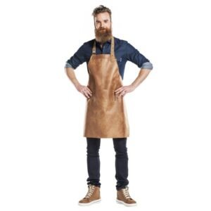 BIB APRON REGULAR BOURBON GOLD W65XL80CM 70% LEATHER 30% POLYESTER