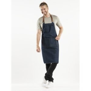 Bib apron blue One size only Forene Chaud Devant