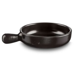 BLACK PROFESSIONAL SKILLET D17CM CAPACITY 60CL EARTHENWARE