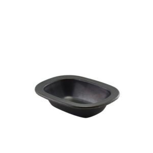 black vintage pie dish L16XW12XH3.5cm steel genware