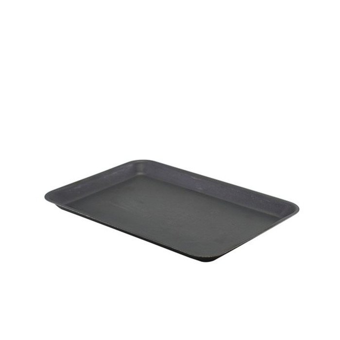 black vintage tray L31.5XW21.5XH2cm steel genware