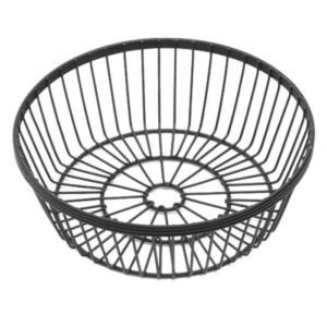 BLACK WIRE BASKET ROUND D20.3XH7CM