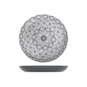 BOWL LIGHT GRAY D38XH4.5CM MELAMINE MOROCCAN MARRAKESH CREATIVE