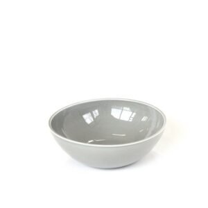 BOWL TILT LIGHT MEDIUM D25XH8.5CM GREY CERAMIC CRASTER