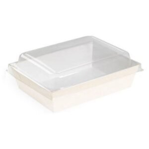 BOX KRAFT SALAD PET LID L20X15CM PACK OF 20