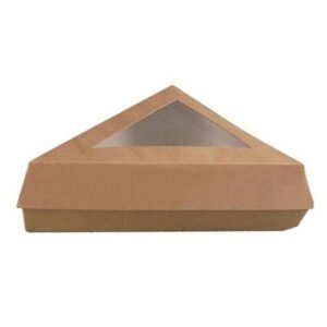 BOX KRAFT TRIANGULAR CARDBOARD PACK OF 50 L17 X W17 X H13CM