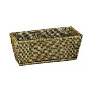BREAD BASKET ANTIQUE 20X12XH9CM RATTAN