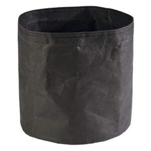 BREAD BASKET BLACK PAPER BAG D24XH24CM ROBUST KRAFT PAPER