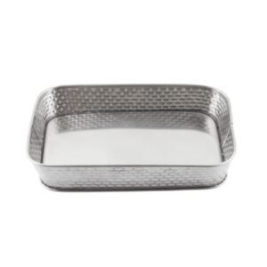 BRICKHOUSE RECTANGULAR SERVING PLATE RECTANGULAR L25 X W17 X H4.5CM STAINLESS STEEL