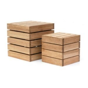 BUFFET RISER 15X15XH15CM RUSTIC OAK CRASTER