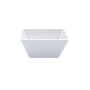 CANON WHITE DEEP SQUARE BOWL L24 X W24 X H10CM MELAMINE