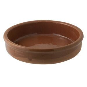 Catalan dish round brown terracotta Ø 11.5 cm Catalane Pro.mundi
