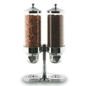 CEREAL DISPENSER DOUBLE TUBE ODIN CHROME PLATED