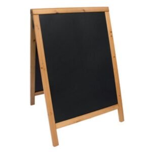 CHALK BOARD DUPLO HARD WOOD 55X85CM PAVEMENT WITH LACQUERED TEAK FINISH