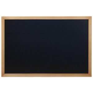 CHALK BOARD WOODY WOOD WITH LACQUERED TEAK FINISH + WHITE CHALK MARKER AND MOUNT