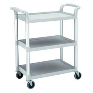 TROLLEY 3 SHELVES 136KG 83.5X41XH96.5CM GY