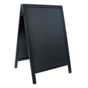 CHALK BOARD DUPLO HARD WOOD PAVEMENT WITH LACQUERED BLACK FINISH 55X85CM