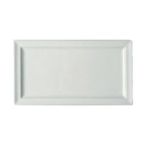 Dinner plate rectangular ivory glazed 38x21 cm Classic Gourmet Rak