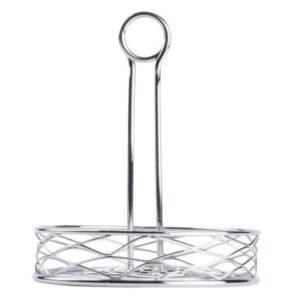 CONDIMENT HOLDER ROUND D19.7XH23.2CM CHROME