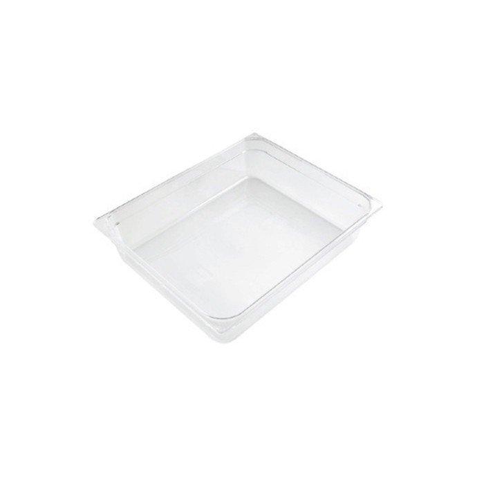 CONTAINER GN 2/1 RECTANGULAR CLEAR POLYCARBONATE