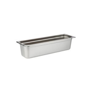 CONTAINER GN 2/4-100 RECTANGULAR 6.5L THICK. 0.6MM STAINLESS STEEL QUALIPLUS PRO.COOKER