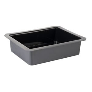 Container plastic black 32.5x26.5x6.5 cm Superbox Aps