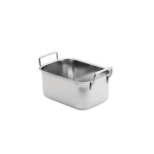 CONTAINER WITHOUT LID SQARE 1L STAINLESS STEEL BAIN MARIE