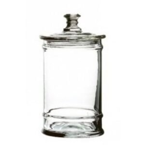 COOKIES JAR D11.5XH24.5CM 1L WITH LID GLASS CAMBRAI