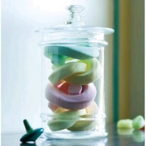 COOKIES JAR D16XH33.5CM 4L WITH LID GLASS CAMBRAI