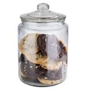 COOKIES JAR WITH LID 6L D20XH30CM GLASS CLASSIC