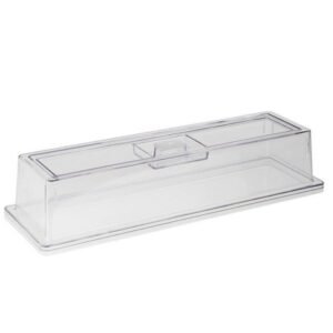 COVER RECTANGULAR CLEAR L53 X W16.2 X H10.5CM POLYCARBONATE