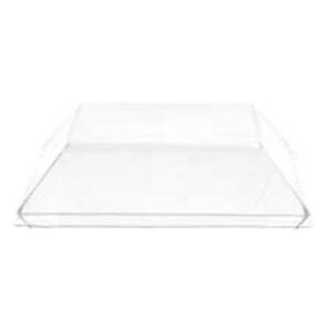 CUBIK PLUS PLATE 22X22CM CRYSTAL PACK OF 100