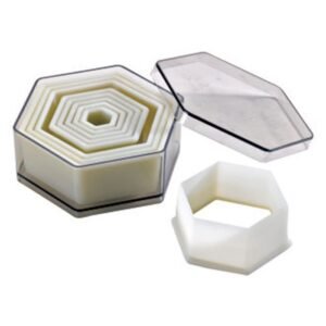 CUTTER HEXAGONAL PLAIN BOX OF 9 POLYGLASS