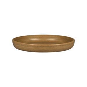 DEEP COUPE PLATE Ø24CM AUTUMN BROWN PORCELAIN SELVA RAK