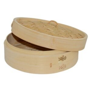 DIMSUM STEAMER BASE+COVER Ø25CM BAMBOO