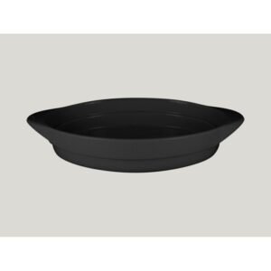 Dish oval black glazed 37x21 cm Chefs Fusion Rak