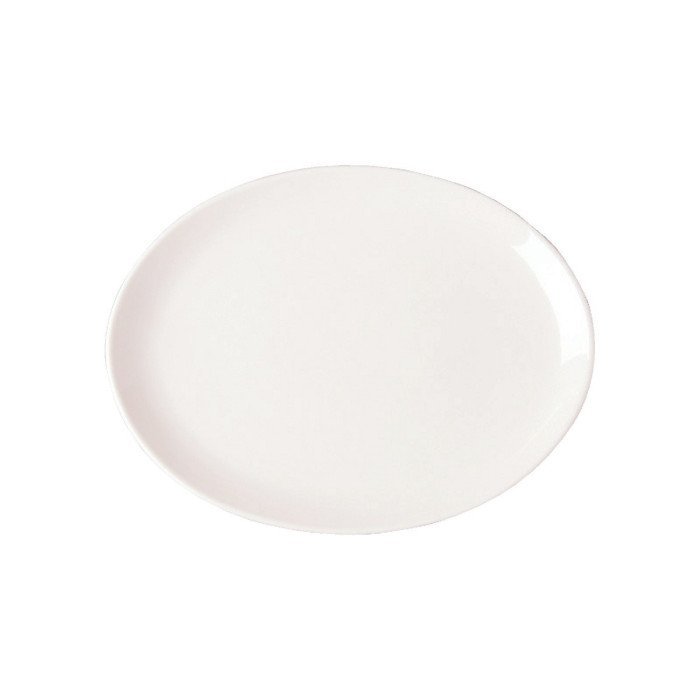 Flat Plate oval ivory 32.3x23 cm porcelain Nano Rak