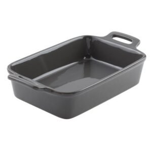 Dish rectangular grey stoneware 20x14 cm Bistronome Pro.mundi