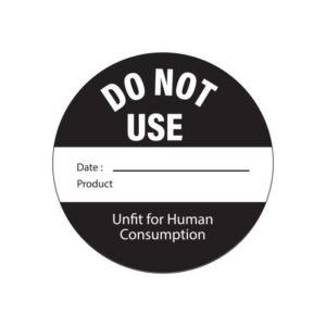 DO NOT USE ROUND REMOVABLE LABEL ROLL OF 500 Ø5CM