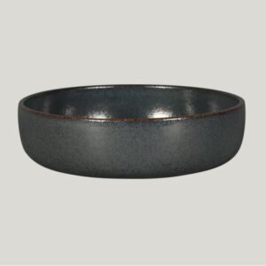 Bowl round black porcelain Ø 20 cm Rakstone Ease Rak